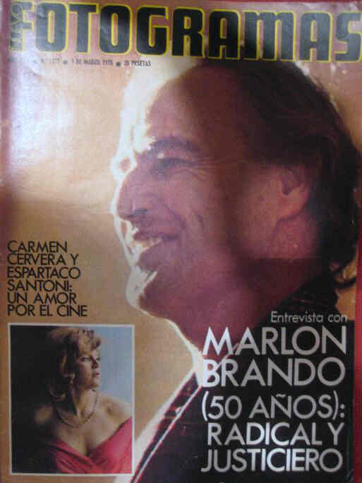 FOTOGRAMAS magazine side cover Issue 1377 7 March 1975