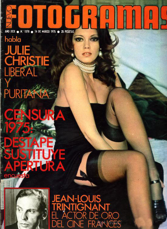 FOTOGRAMAS magazine side cover Issue 1378 14 March 1975
