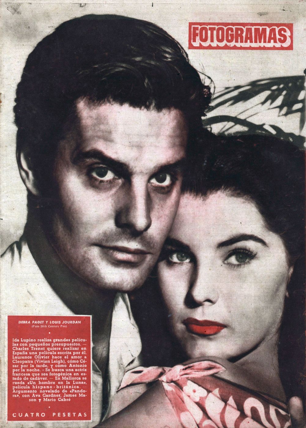FOTOGRAMAS magazine side cover Issue 138 6 July 1951