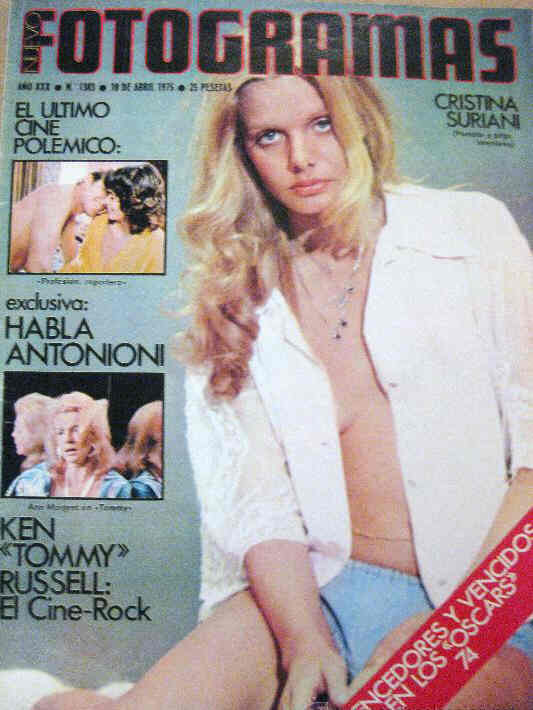 FOTOGRAMAS magazine side cover Issue 1383 18 April 1975