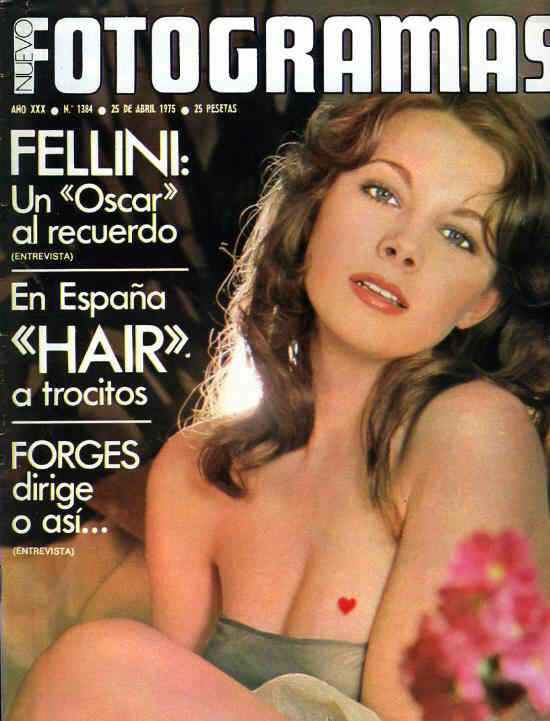 FOTOGRAMAS magazine side cover Issue 1384 25 April 1975
