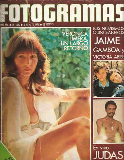 FOTOGRAMAS magazine side cover Issue 1385 2 May 1975