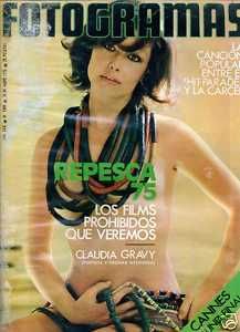 FOTOGRAMAS magazine side cover Issue 1389 30 May 1975