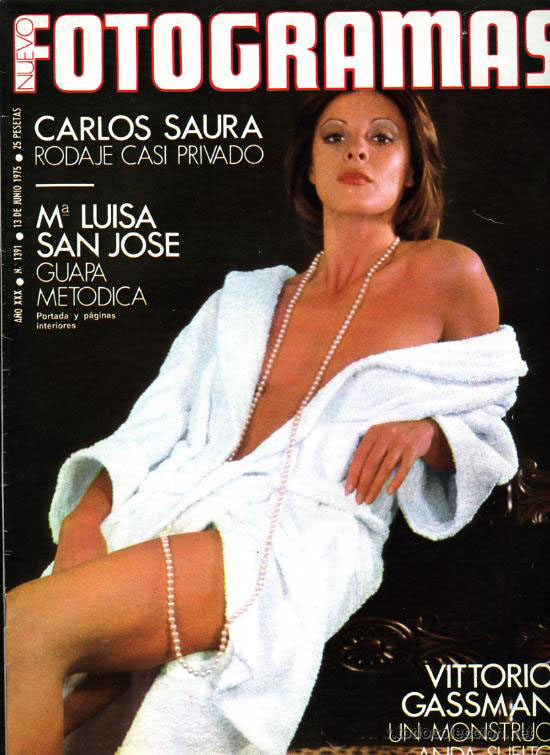 FOTOGRAMAS magazine side cover Issue 1391 13 June 1975