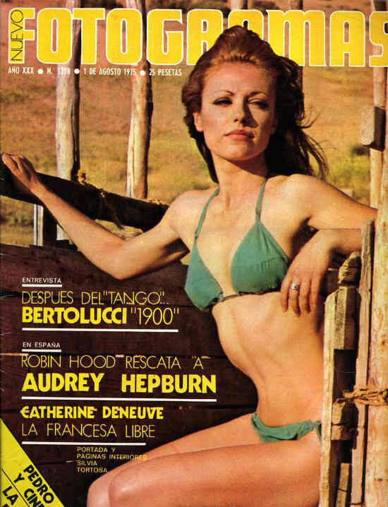 FOTOGRAMAS magazine side cover Issue 1398 1 August 1975