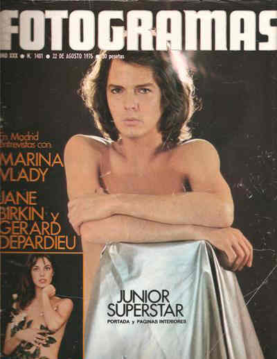 FOTOGRAMAS magazine side cover Issue 1401 22 August 1975