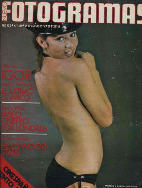 FOTOGRAMAS magazine side cover Issue 1402 29 August 1975