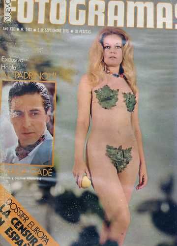 FOTOGRAMAS magazine side cover Issue 1403 5 September 1975