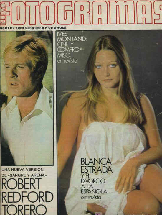 FOTOGRAMAS magazine side cover Issue 1408 10 October 1975