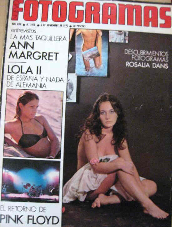 FOTOGRAMAS magazine side cover Issue 1412 7 November 1975