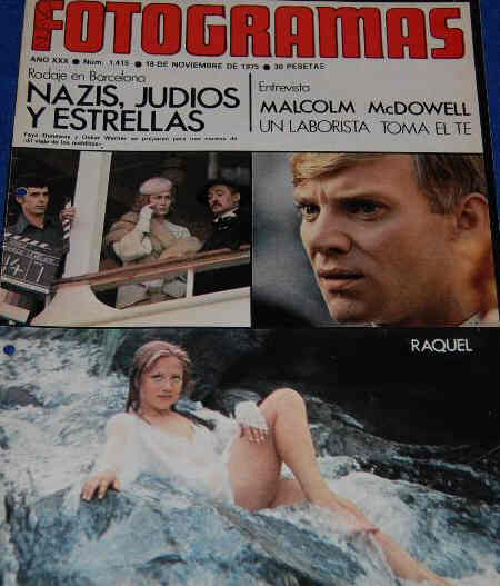 FOTOGRAMAS magazine side cover Issue 1415 28 November 1975