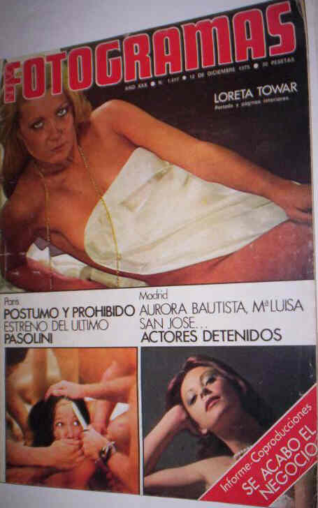 FOTOGRAMAS magazine side cover Issue 1417 12 December 1975