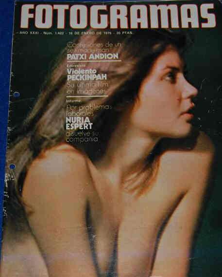 FOTOGRAMAS magazine side cover Issue 1422 16 January 1976