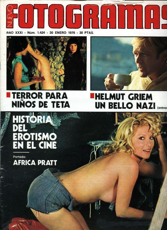 FOTOGRAMAS magazine side cover Issue 1424 30 January 1976