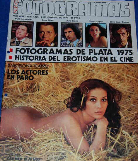 FOTOGRAMAS magazine side cover Issue 1425 6 February 1976