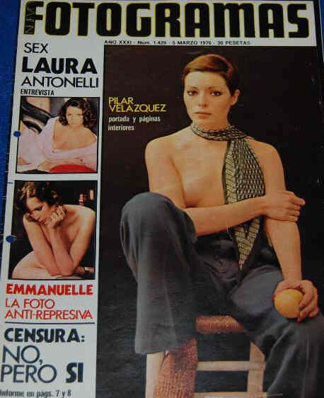 FOTOGRAMAS magazine side cover Issue 1429 5 March 1976