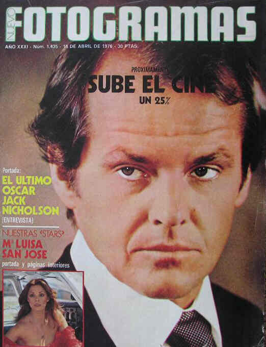 FOTOGRAMAS magazine side cover Issue 1435 16 April 1976