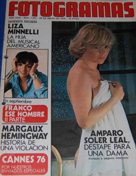 FOTOGRAMAS magazine side cover Issue 1441 28 May 1976