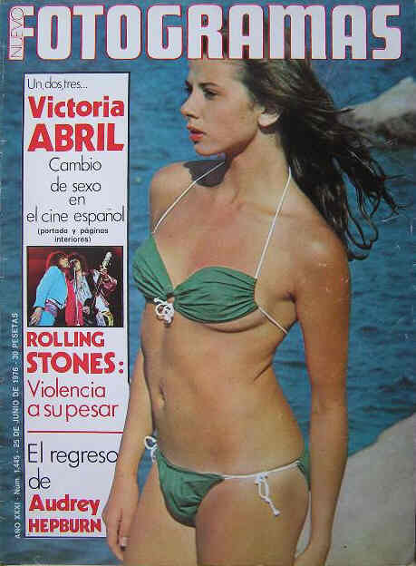 FOTOGRAMAS magazine side cover Issue 1445 25 June 1976