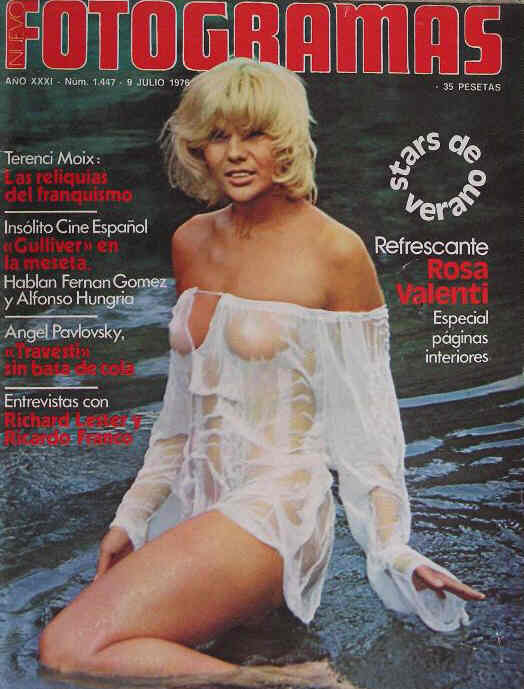 FOTOGRAMAS magazine side cover Issue 1447 9 July 1976