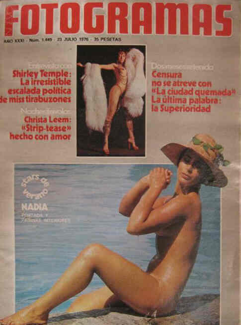 FOTOGRAMAS magazine side cover Issue 1449 23 July 1976