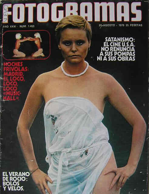 FOTOGRAMAS magazine side cover Issue 1453 20 August 1976