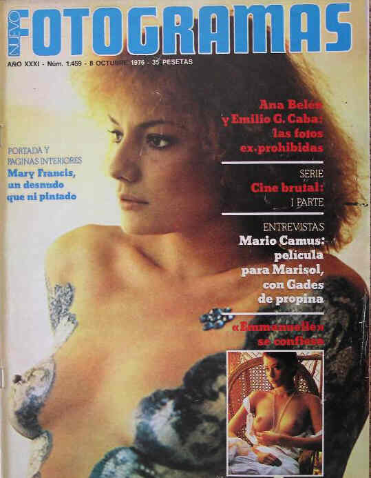 FOTOGRAMAS magazine side cover Issue 1460 8 October 1976