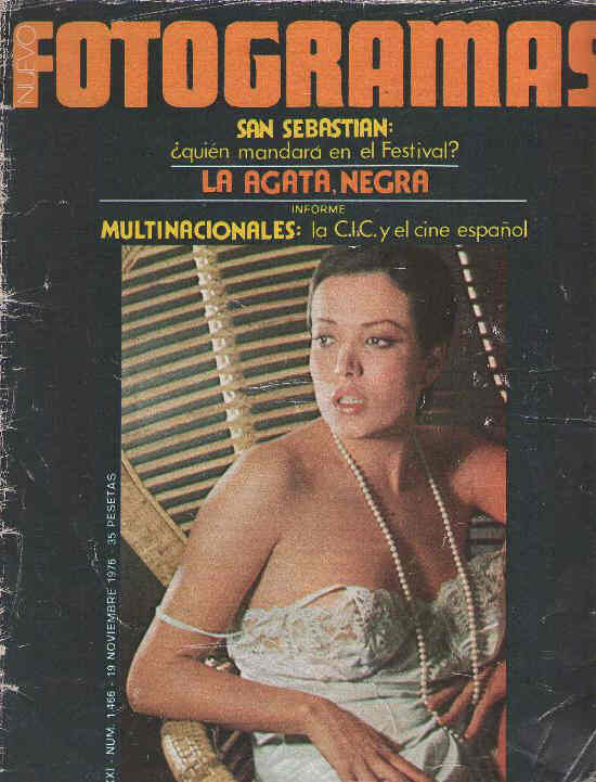 FOTOGRAMAS magazine side cover Issue 1466 19 November 1976