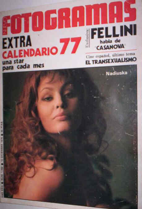 FOTOGRAMAS magazine side cover Issue 1469 10 December 1976