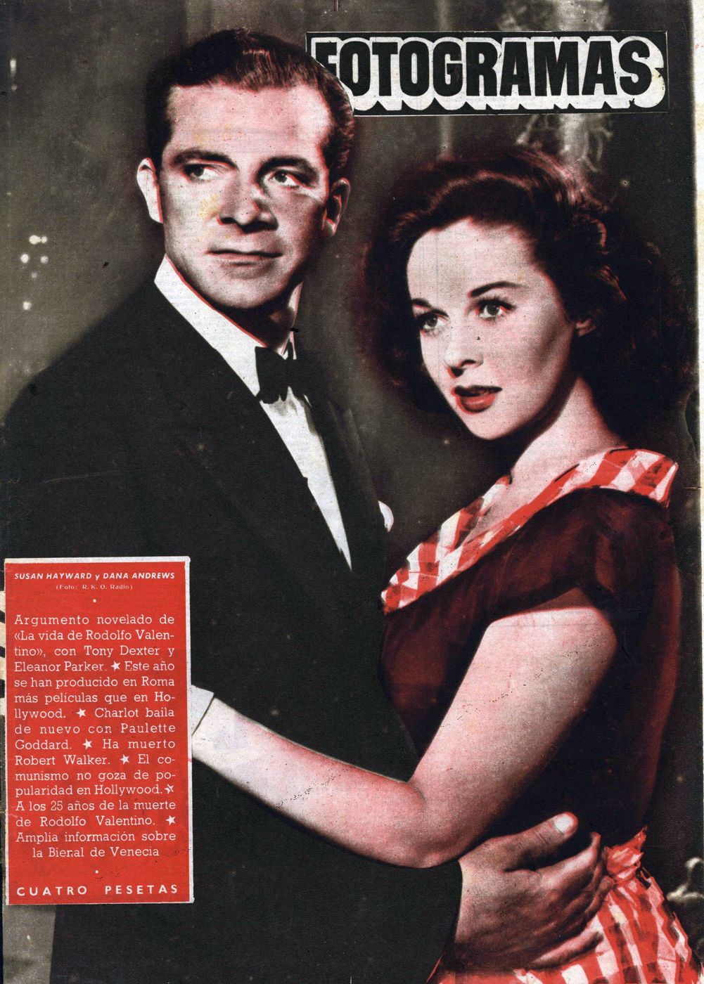 FOTOGRAMAS magazine side cover Issue 147 7 September 1951