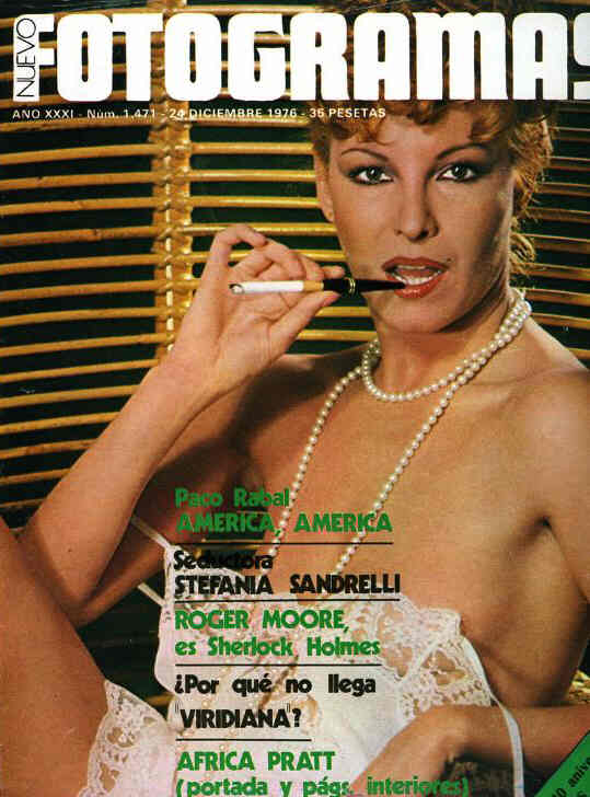 FOTOGRAMAS magazine side cover Issue 1471 24 December 1976
