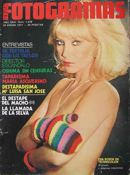 FOTOGRAMAS magazine side cover Issue 1476 28 January 1977
