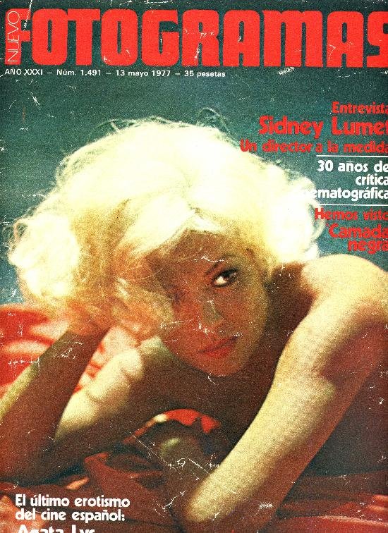 FOTOGRAMAS magazine side cover Issue 1491 13 May 1977