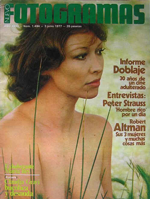 FOTOGRAMAS magazine side cover Issue 1494 3 June 1977