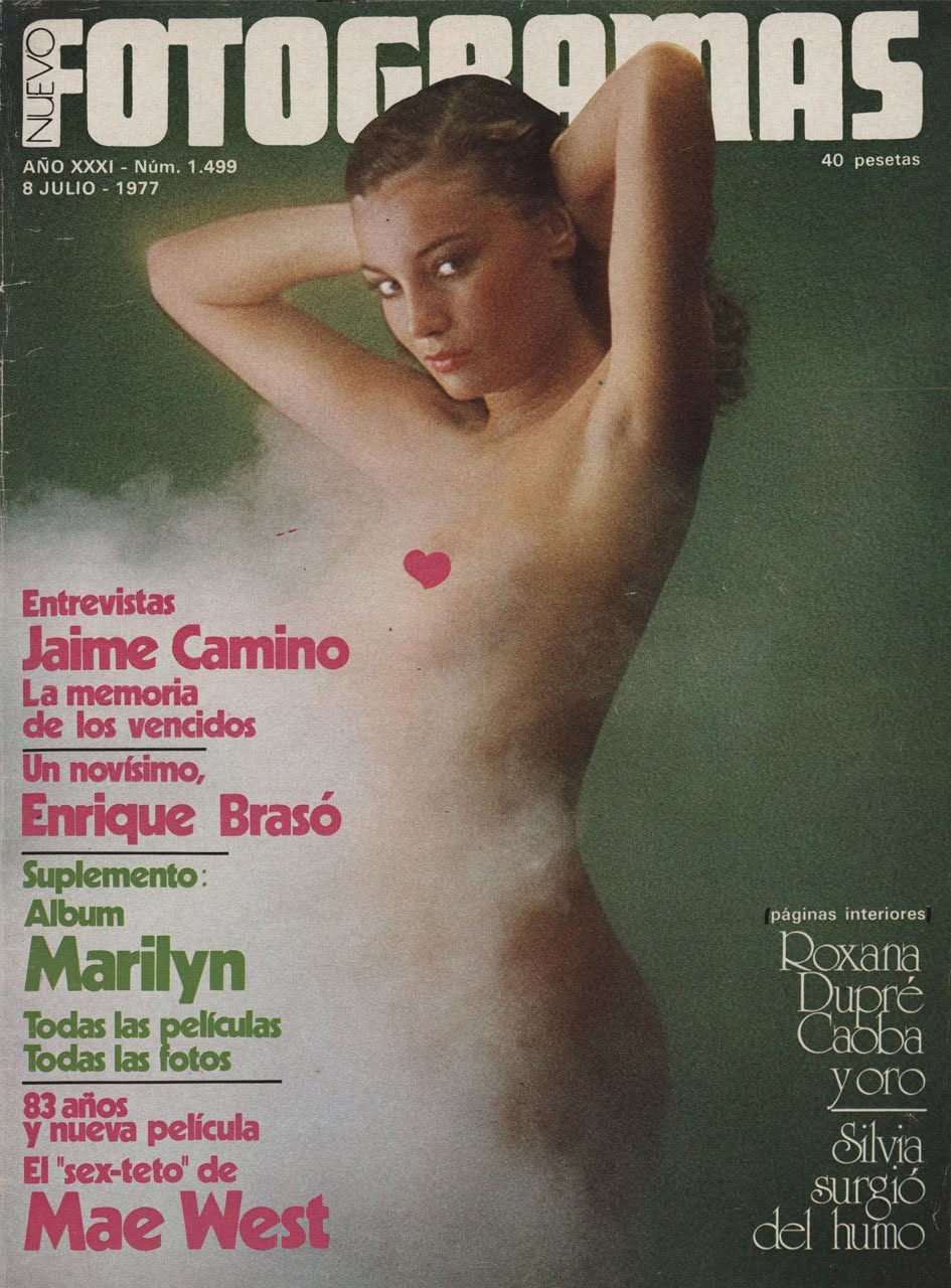 FOTOGRAMAS magazine side cover Issue 1499 8 July 1977