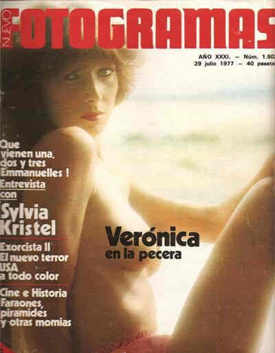 FOTOGRAMAS magazine side cover Issue 1502 29 July 1977