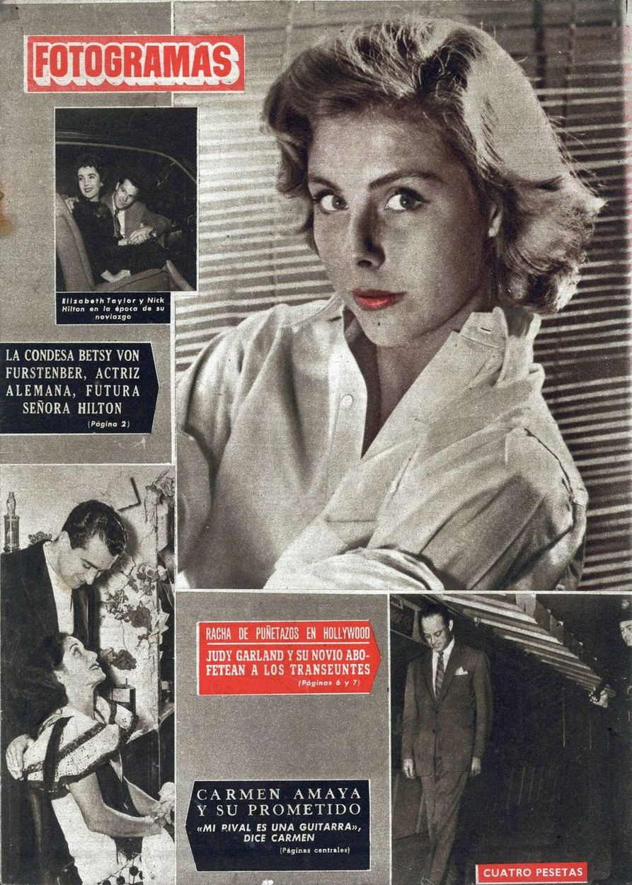 FOTOGRAMAS magazine side cover Issue 152 12 October 1951