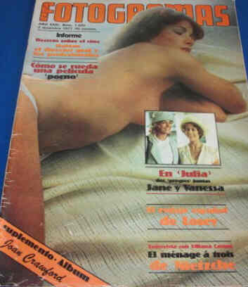 FOTOGRAMAS magazine side cover Issue 1520 2 December 1977