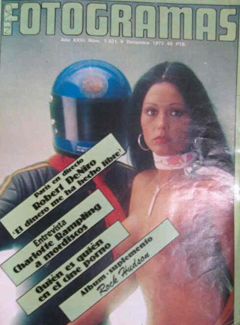 FOTOGRAMAS magazine side cover Issue 1521 9 December 1977
