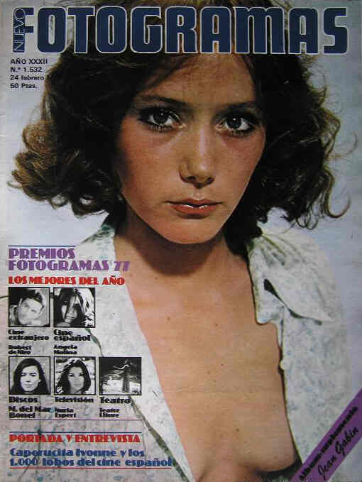 FOTOGRAMAS magazine side cover Issue 1532 24 February 1978