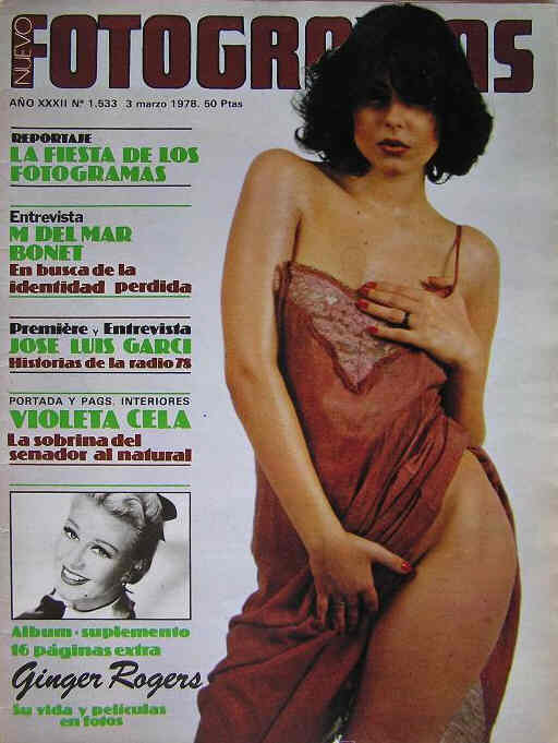 FOTOGRAMAS magazine side cover Issue 1533 3 March 1978