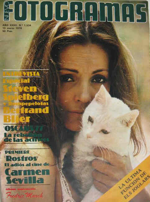 FOTOGRAMAS magazine side cover Issue 1534 10 March 1978