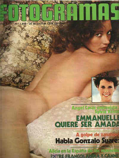 FOTOGRAMAS magazine side cover Issue 1545 26 May 1978