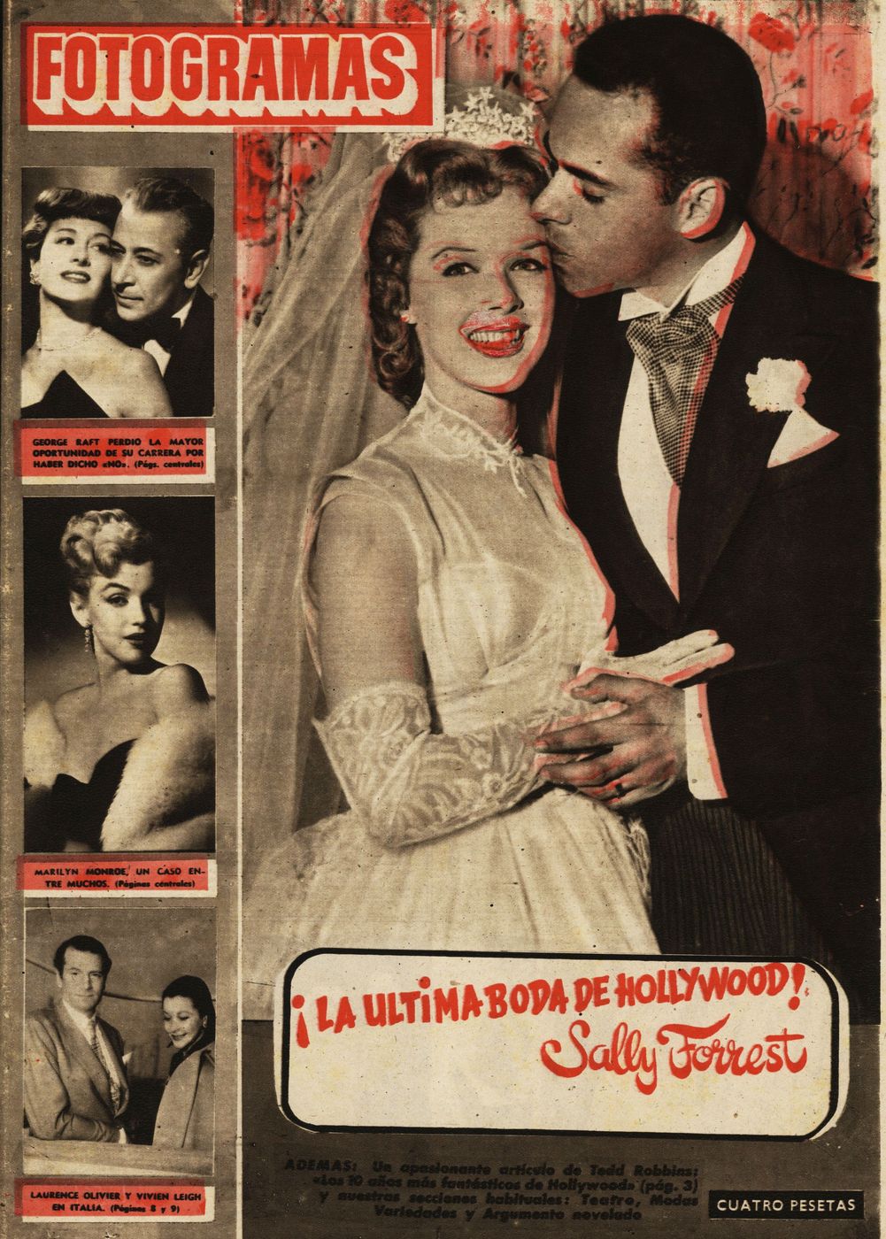 FOTOGRAMAS magazine side cover Issue 155 2 November 1951