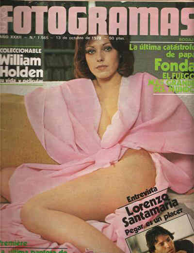 FOTOGRAMAS magazine side cover Issue 1565 13 October 1978