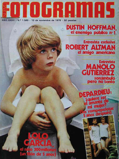 FOTOGRAMAS magazine side cover Issue 1569 10 November 1978