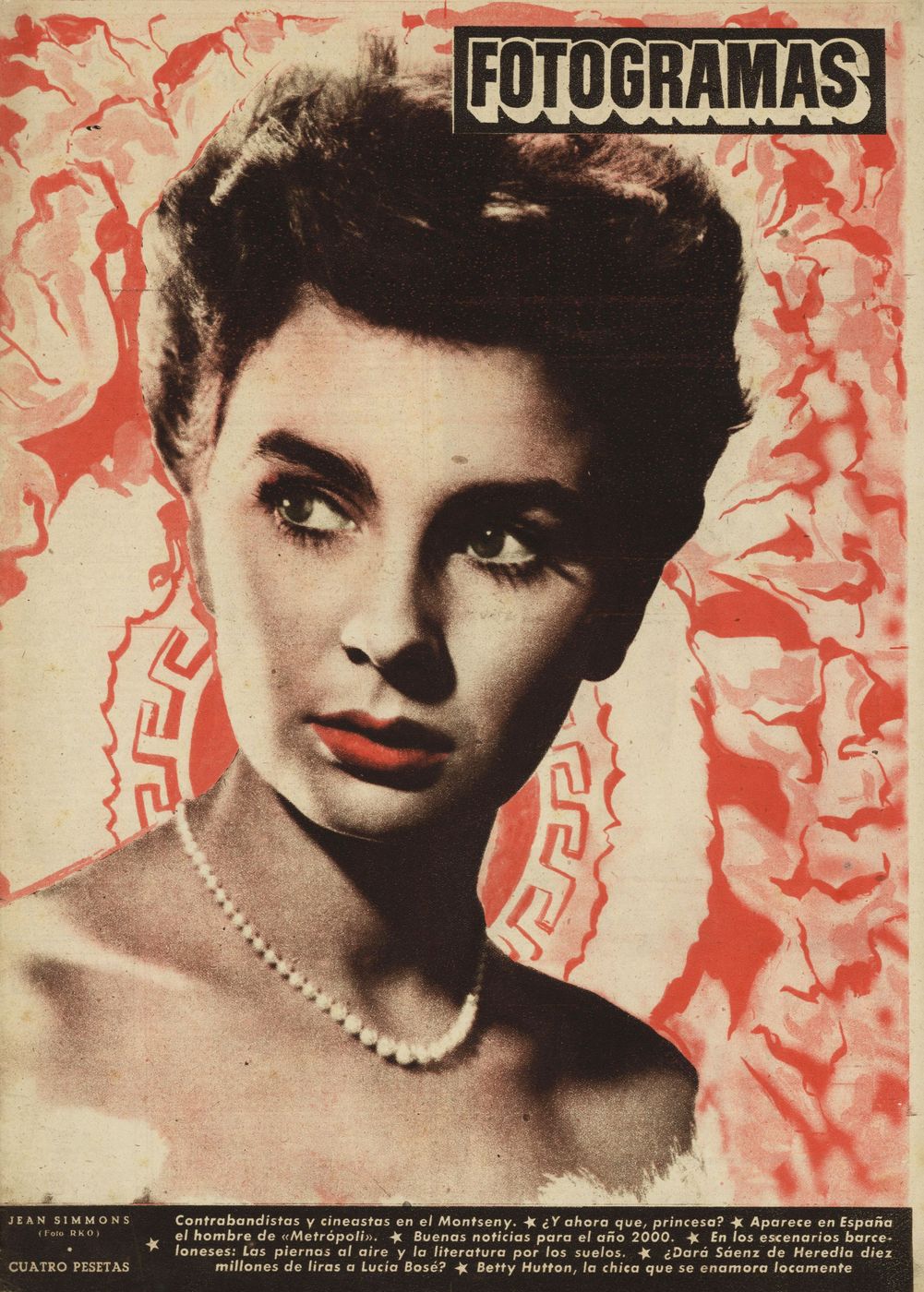 FOTOGRAMAS magazine side cover Issue 159 30 November 1951