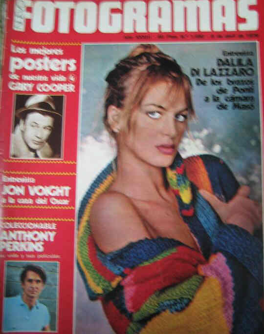 FOTOGRAMAS magazine side cover Issue 1590 6 April 1979