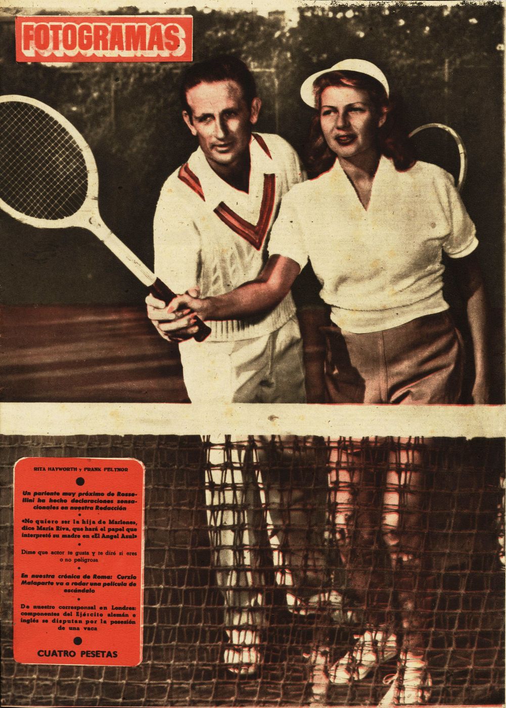 FOTOGRAMAS magazine side cover Issue 160 7 December 1951