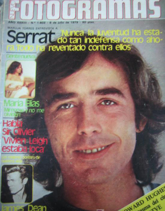 FOTOGRAMAS magazine side cover Issue 1603 6 July 1979